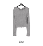 Hessy Wool Round Long Sleeve Tee