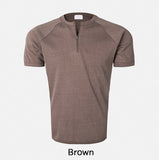 Wave Pig Half Zip Short Sleeve T-shirt
