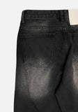 Bane Smoky Black Wide Denim Pants