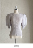 Ruben Puff Pleated T-Blouse