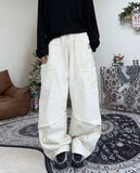 Deo Peach Diagonal Wide Pants