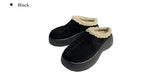 Sween fleece mule platform sole bloafers