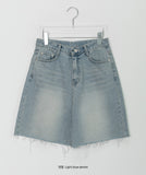 Kayachi Damage Washing Bermuda Denim Pants