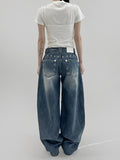 pte studded wide denim