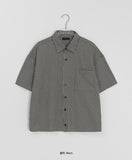 [Unisex] Belgou Crop Check Short Sleeve Shirt