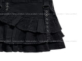 Canchu Eyelet Tiered Miniskirt