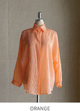 Lentive See-Through Striped Shirt