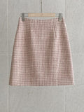 Jenshua Pearl Tweed H-Line Mini Skirt