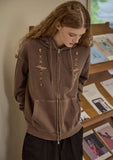 [2-WAY] Navajo Pigment Hood Zip-Up