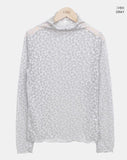 Nayu Flower Lace Polar Long Sleeve T-Shirt