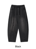 Lepin Washed Banding Denim Pants