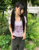 Cheritz Flower Short Sleeve T-shirt
