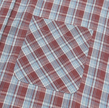 Heave Burgundy Check Short Sleeve Shirt
