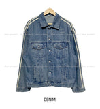 (UNISEX) Tres Line Denim Jacket