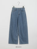 Fita summer wide banded denim pants
