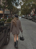 (WOOL 30%) Kona Herringbone Classic Blazer