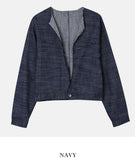 Cutout deki cropped jacket