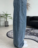 Diple Side Line Wide Denim Pants