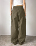 Partick Cotton Wide Long Cargo Pants