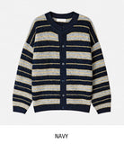 [wool21%] Sway Multi-Striped Cardigan