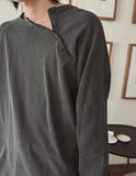 Bor Pigment Snap Long Sleeve