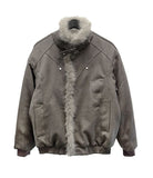 Lekki Fur Suede Mustang Quilted Jacket