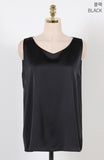 Dorian Satin Sleeveless Blouse