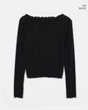 Leel Brushed Frill T-Shirt