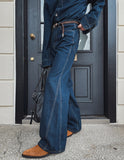 Herries Flare Raw Denim Pants