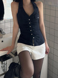 Pinstriped Halter Shirt