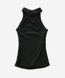 Glam Halter Shirring Top
