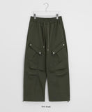 Linden Brushed Cargo Banding Wide Pants