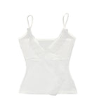 Frill Lace Wrap Slim Sleeveless
