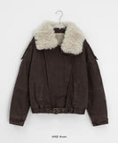 Ogets Fur Collar Work Jumper Jacket