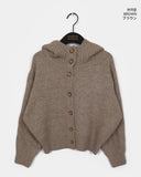 Photon Avanfit High Neck Button Hooded Cardigan