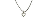 Amp Silver Mini Heart Pendant Necklace