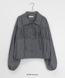 Pohoni shirring string wind jumper