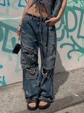 Ozzy Dirty Vintage Wide Denim Pants