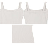 Rael Ribbed Square Neck Slim Sleeveless