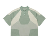 Paneled Two-Tone Polo Shirt