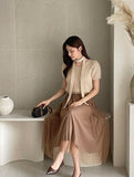 Andro Boucle Tie Knit Set
