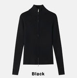 Pollim High Neck Muscle Fit Warmer Knit Zip-Up