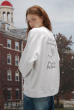 Positive Embroidery Raglan Sweatshirt