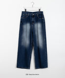 [unisex] Philend Washing Denim Wide Pants