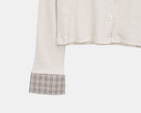 Wella Check Layered Cardigan
