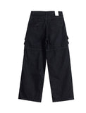 Clue Wide Cargo Denim Pants