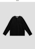 Front button henley neck basic T-shirt