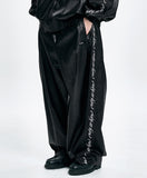 [SET] Vegan Leather Oversized Raglan Track SET