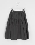 Janta Diagonal Button Banding Midi Skirt