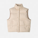 Moody Suede Vest Padded